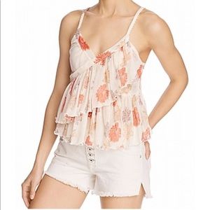 🍒 FP Delicate Ruffle Cami in Floral
